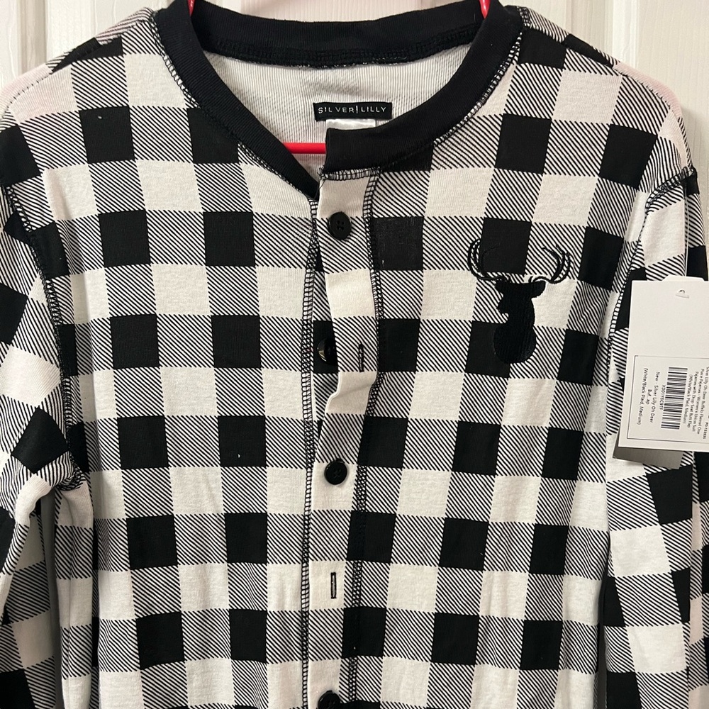 Silver Lilly onesie pajama
